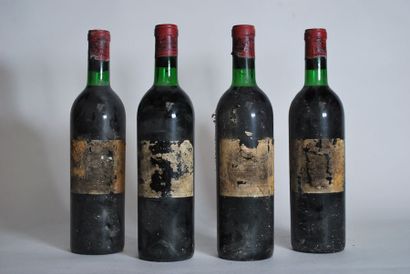 null Quatre bouteilles de Château Lafite Rothshild, 1er GCC Pauillac, 1971.