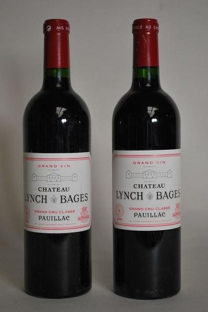 null Deux bouteilles de Château Lynch Bages, Pauillac, 5é GCC , 2006.