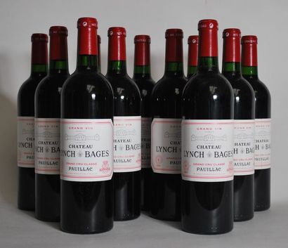null Onze bouteilles de Château Lynch Bages, Pauillac, 5é GCC , 2007.