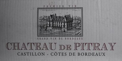 Douze bouteilles de Château de Pitray, Côtes...