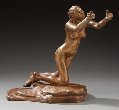 Camille CLAUDEL (1864-1943) L'Implorante, 1894-1905
Épreuve en bronze, sans numérotation....