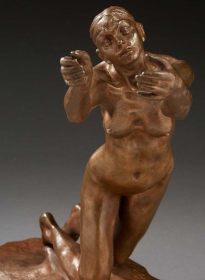 Camille CLAUDEL (1864-1943) L'Implorante, 1894-1905
Épreuve en bronze, sans numérotation....