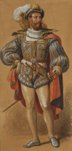 BELIN Homme à l'épée
Aquarelle.
Dim.: 76 x 36 cm