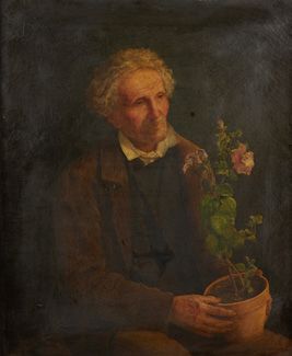 Octave TASSAERT (Paris 1800-1874) Portrait d'un jardinier
Sur sa toile d'origine.
Inscrit...