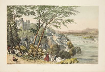 OLIVER, William Scenery of the Pyrenees.
Londres, Colnaghi & Puckle, 1842. 1 vol.grand...