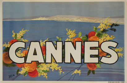 SEM "Cannes"
Imprimerie Draeger
Affiche en deux exemplaires
Entoilées
80 x119 cm