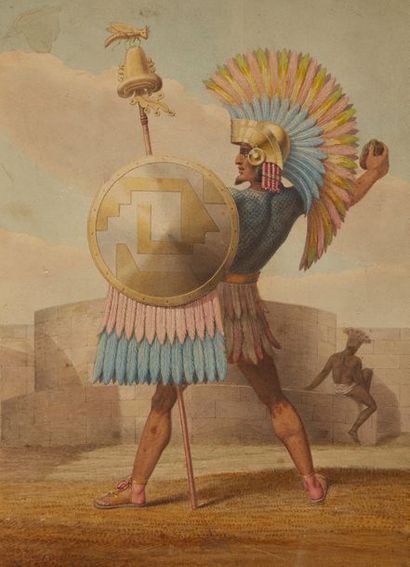 Jean Frédéric Maximilien de WALDECK (1766-1875) 
Général Mexicain du temps de Montezuma,...