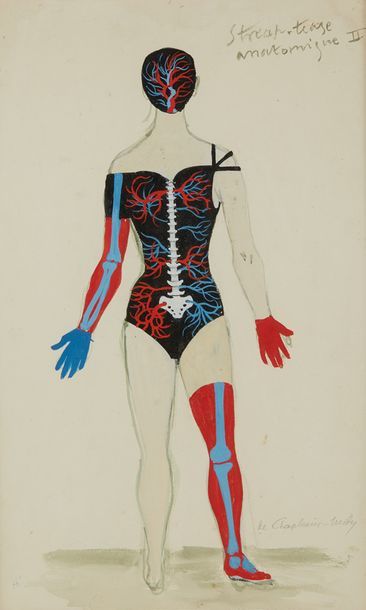 Roger CHAPLAIN-MIDY (1904-1992) 
Streap Tease anatomique I Streap Tease anatomique...