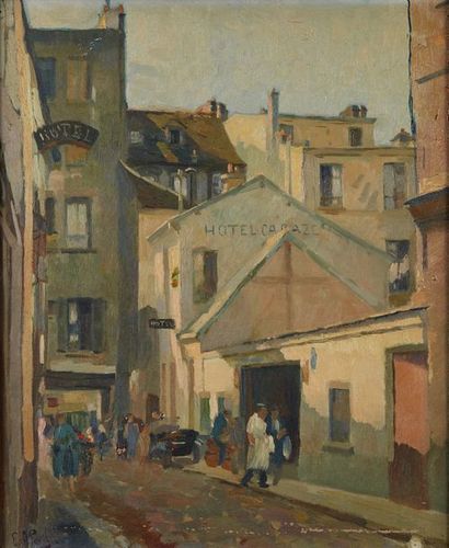 Élie Anatole PAVIL (1873-1948) 
Hôtel Caraze
Huile sur toile Signée en bas à gauche...
