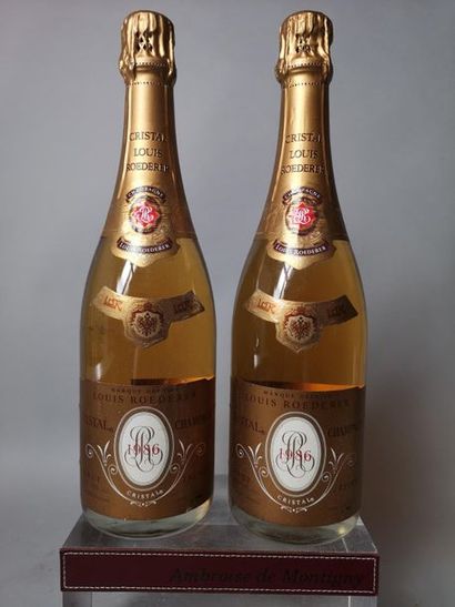 null 2 bouteilles CHAMPAGNE CRISTAL de ROEDERER 1986