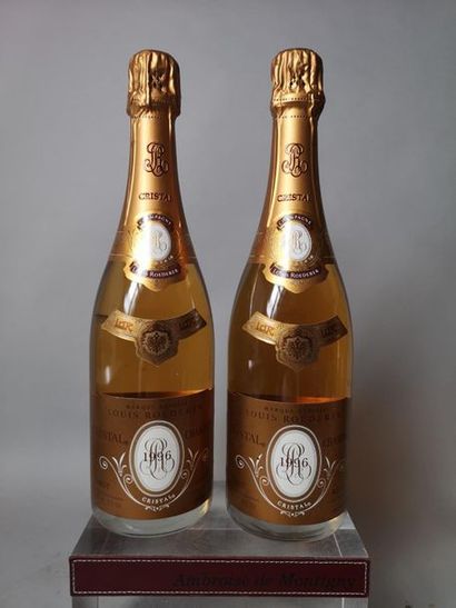 null 2 bouteilles CHAMPAGNE CRISTAL de ROEDERER 1996