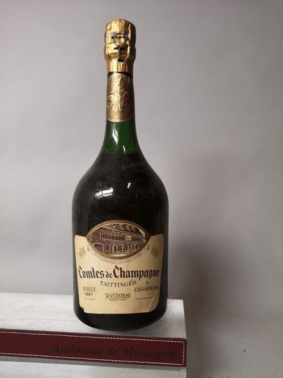 null 1 bouteille CHAMPAGNE TAITTINGER 1961 "Comtes de Champagne"
