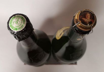 null 2 bouteilles CHAMPAGNE Vve. CLICQUOT "La Grande Dame" Millésimes 1964 et 1975...