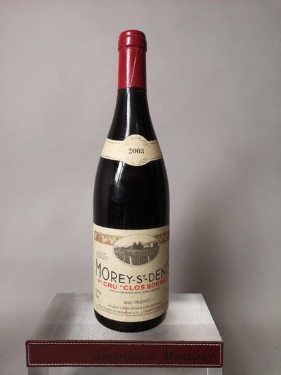 null 1 bouteille MOREY St. DENIS 1er cru "Clos Sorbés" - Jacky TRUCHOT 2003