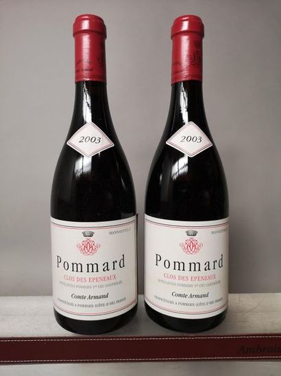 null 2 bouteilles POMMARD 1er cru Monopole "Clos des Epeneaux" - Comte ARMAND 20...