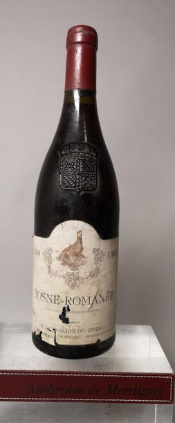 null 1 bouteille VOSNE ROMANEE - Domaine des PERDRIX 1989 


Etiquette tachée et...