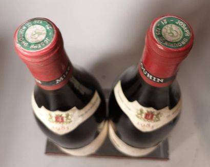null 2 bouteilles VOSNE ROMANEE 1er cru "Les Beaumonts"- Joseph DROUHIN 1985