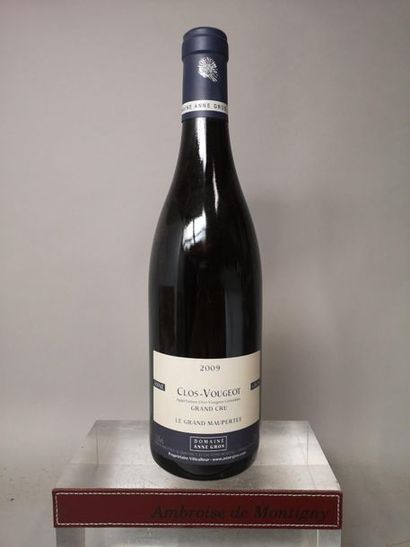 null 1 bouteille CLOS de VOUGEOT Grand cru "Le Grand Maupertui" - A. GROS 2009