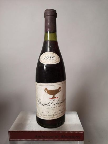 null 1 bouteille GRANDS ECHEZEAUX Grand cru - GROS FRERE & SŒUR 1986 


Etiquette...