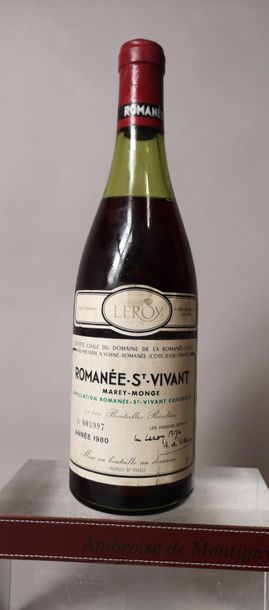 null 1 bouteille ROMANEE St. VIVANT - Domaine de La ROMANEE CONTI 1980 


Etiquette...