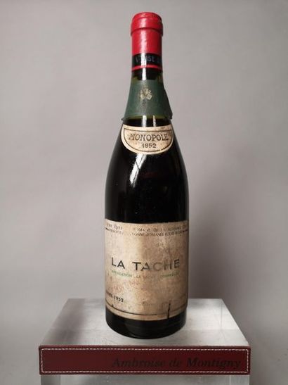 null 1 bouteille La TACHE Grand cru - Domaine de La ROMANEE CONTI 1952


Etiquette...