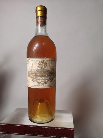 null 1 bouteille CHÂTEAU FILHOT - 2é Cc Sauternes 1935 


Etiquette légèrement tachée,...