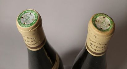 null 2 bouteilles WEINBACH "Clos des Capucins" GEWURSTRAMINER Grains nobles 1983


Etiquettes...