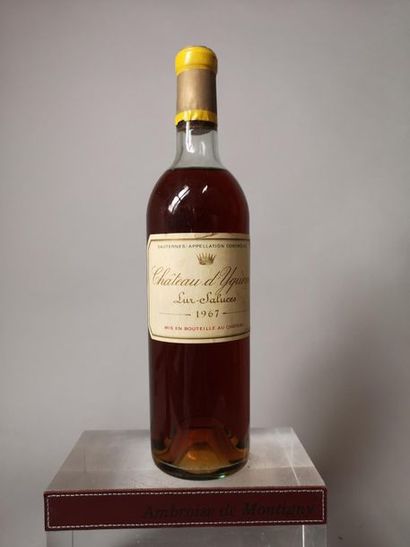 null 1 bouteille CHÂTEAU D'YQUEM - 1er cru supérieur Sauternes 1967 


Etiquette...