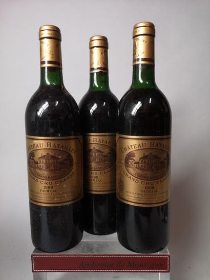 null 3 bouteilles CHÂTEAU BATAILLEY - 


5é Gcc Pauillac 1988 niveau légèrement ...