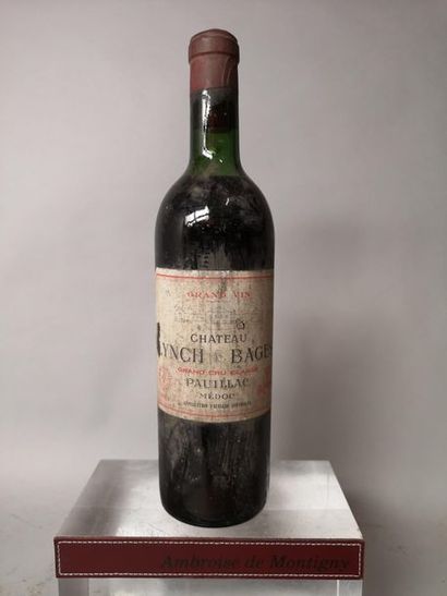 null 1 bouteille CHÂTEAU LYNCH BAGES - 5é Gcc Pauillac 1964

Etiquette tachée et...