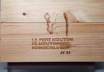 null 6 bouteilles Le PETIT MOUTON de MOUTON ROTHSCHILD - Pauillac 2016 


Caisse...