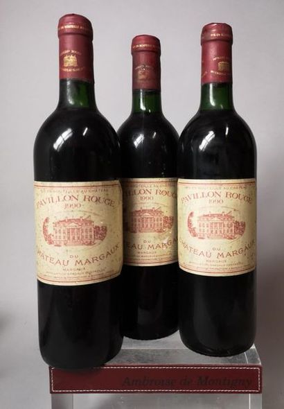 null 3 bouteilles PAVILLON ROUGE DE CHÂTEAU MARGAUX - Margaux 1990

Etiquettes piquées...