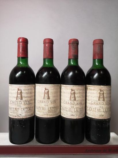 null 4 bouteilles CHÂTEAU LATOUR - 1er Gcc Pauillac 1973 


Etiquettes légèrement...
