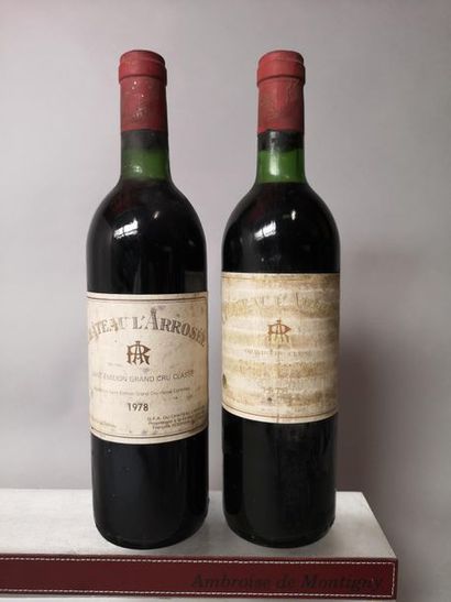 null 2 bouteilles CHÂTEAU L'ARROSEE - Saint Emilion Grand cru 1978


Etiquette légèrement...