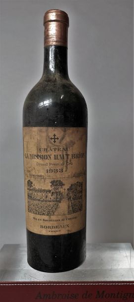 null 1 bouteille CHÂTEAU La MISSION HAUT BRION - Gc Pessac Léognan 1933

Etiquette...