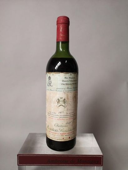 null 1 bouteille CHÂTEAU MOUTON ROTHSCHILD - 1er Gcc Pauillac 1977 


Etiquette légèrement...