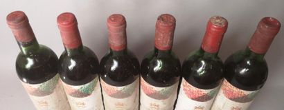 null 6 bouteilles CHÂTEAU MOUTON ROTHSCHILD - 1er Gcc Pauillac 1979 


Etiquettes...