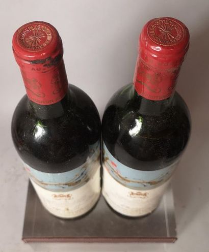 null 2 bouteilles CHÂTEAU MOUTON ROTHSCHILD - 1er Gcc Pauillac 1981 


Etiquettes...