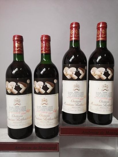 null 4 bouteilles CHÂTEAU MOUTON ROTHSCHILD - 1er Gcc Pauillac 1986


1 haute épaule,...
