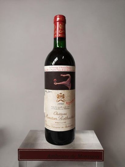 null 1 bouteille CHÂTEAU MOUTON ROTHSCHILD - 1er Gcc Pauillac 1990 


Etiquette légèrement...