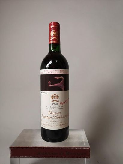 null 1 bouteille CHÂTEAU MOUTON ROTHSCHILD - 1er Gcc Pauillac 1990