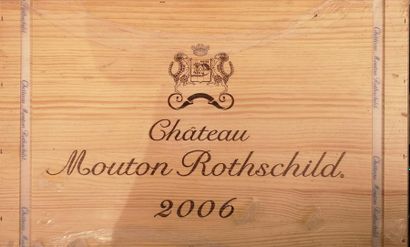 null 12 bouteilles de CHÂTEAU MOUTON ROTHSCHILD - 1er Gcc Pauillac 2006 


2 CAISSES...