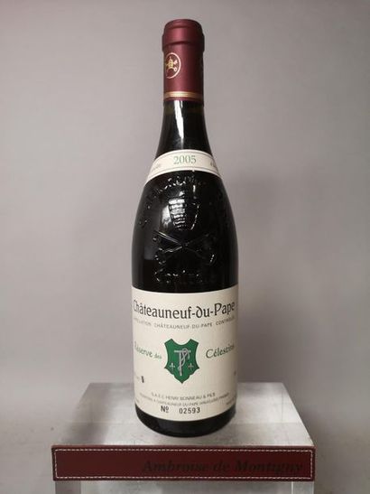 null 1 bouteille CHATEAUNEUF DU PAPE "Réserve des Celestin"- Henri BONNEAU 2005