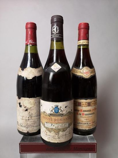 null 3 bouteilles VOSNE ROMANEE DIVERS : 


1 Vosne Romanée 1er cru "Les Beaumonts"...