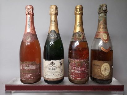 null 4 bouteilles CHAMPAGNES DIVERS A VENDRE EN L'ETAT 


1 CRISTAL de ROËDERER 1949...