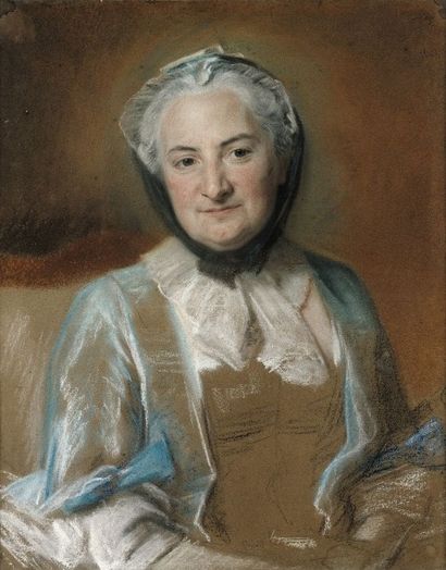 Maurice Quentin de La TOUR (Saint Quentin 1704 - 1788) 
Portrait de femme en buste,...