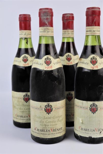 null NUITS-SAINT-GEORGES, CLOS DES CORVEES PAGET, VIENOT.

Millésime 1978.

5 bouteilles,...