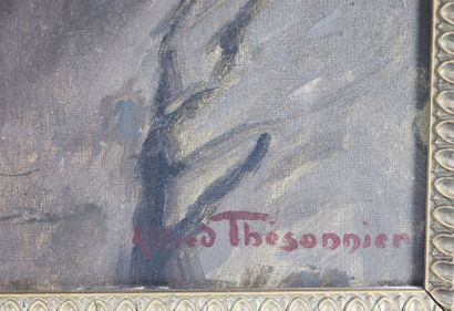 null Alfred THESONNIER (1898-1973).

Portrait d'homme.

Huile sur toile signée en...