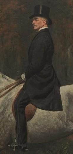 null Georges SCOTT (1873-1943).

Portrait d'un élégant à cheval.

Huile sur toile,...