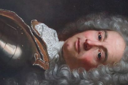 null Ecole française du XVIIIème siècle.
Portrait présumé de Jacques de VEROT, Chevau-léger...